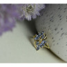 14K Yellow Gold Tanzanite & Diamond Ring Size 10