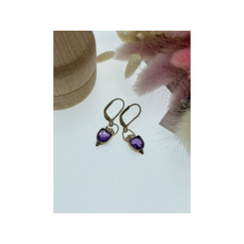 Vintage 925 Sterling Silver Tanzanite Earrings