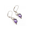 Vintage 925 Sterling Silver Tanzanite Earrings