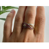 10K YELLOW GOLD RUBY & WHITE SAPPHIRE RING SIZE 10