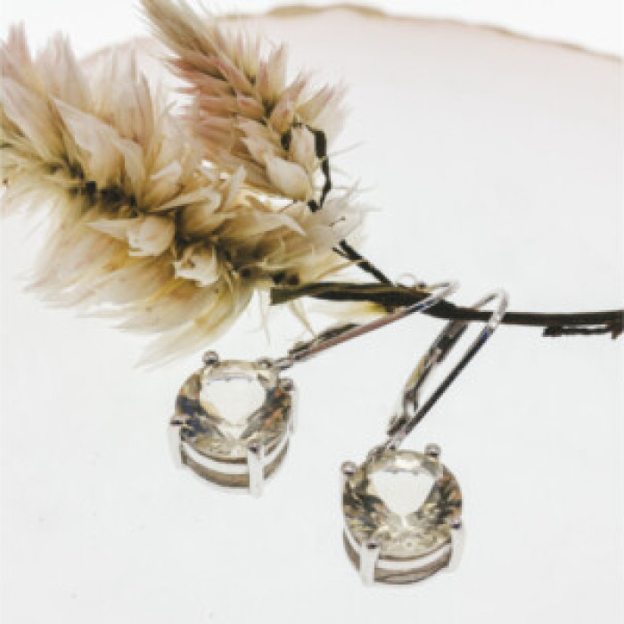 925 Sterling Silver Citrine Earrings