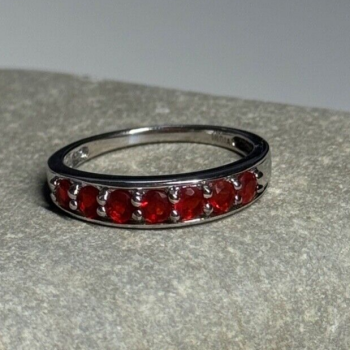 925 Sterling Silver Spinel Ring Size 7.5