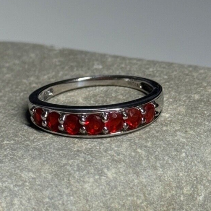 925 Sterling Silver Spinel Ring Size 7.5