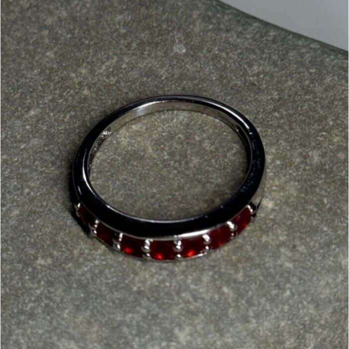 925 Sterling Silver Spinel Ring Size 7.5