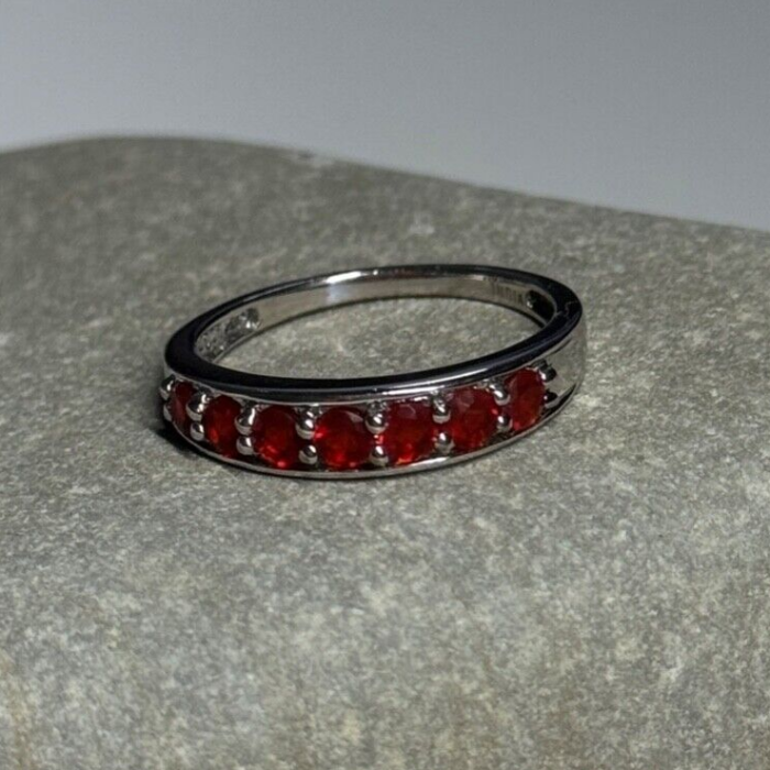 925 Sterling Silver Spinel Ring Size 7.5