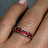 925 Sterling Silver Spinel Ring Size 7.5