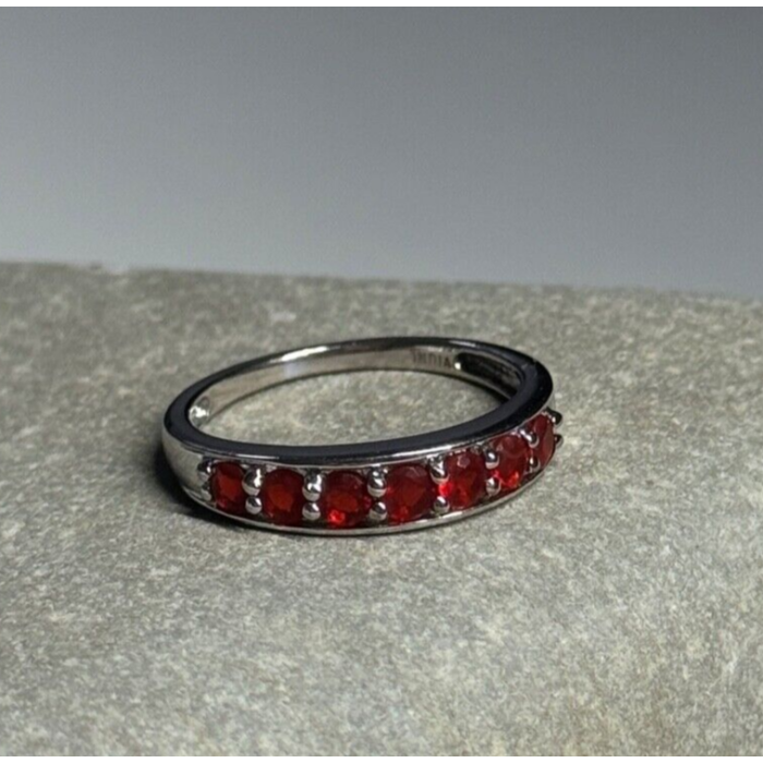 925 Sterling Silver Spinel Ring Size 7.5
