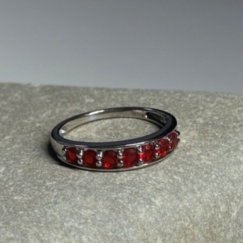 925 Sterling Silver Spinel Ring Size 7.5