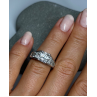 925 Sterling Silver CZ Ring Size 5