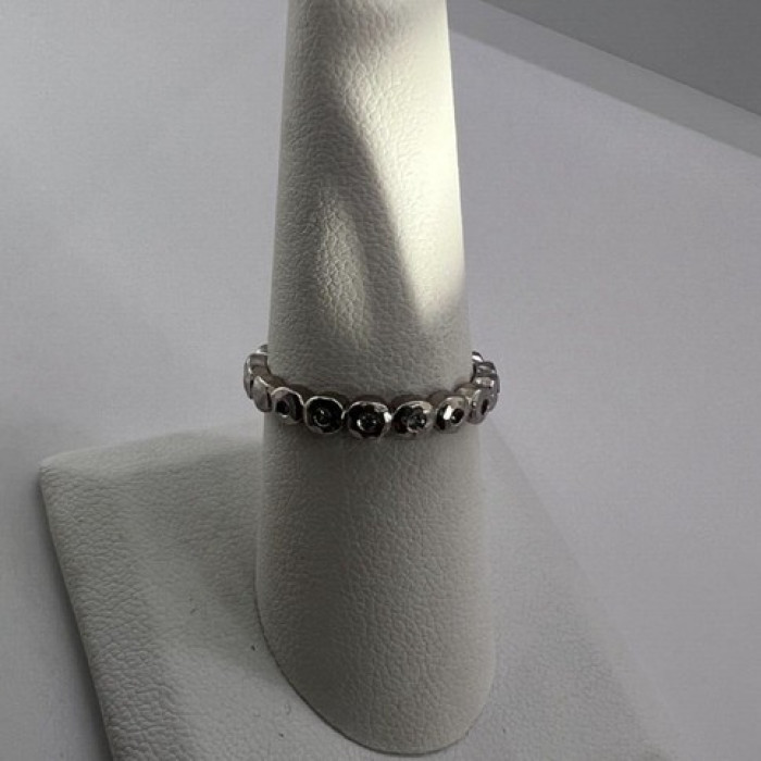 925 Sterling Silver & CZ Ring Size 7