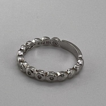 925 Sterling Silver & CZ Ring Size 7