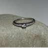 925 Sterling Silver CZ Ring Size 6.5