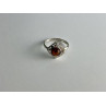 Vintage 925 Sterling Silver Amber Ring Size 5.5