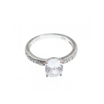 925 Sterling Silver CZ Ring Size 9.5