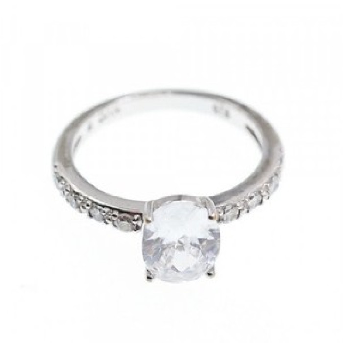 925 Sterling Silver CZ Ring Size 9.5