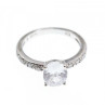 925 Sterling Silver CZ Ring Size 9.5