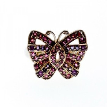 925 Sterling Silver Iolite & Pink Topaz 