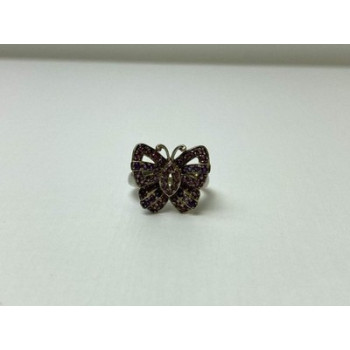 925 Sterling Silver Iolite & Pink Topaz 