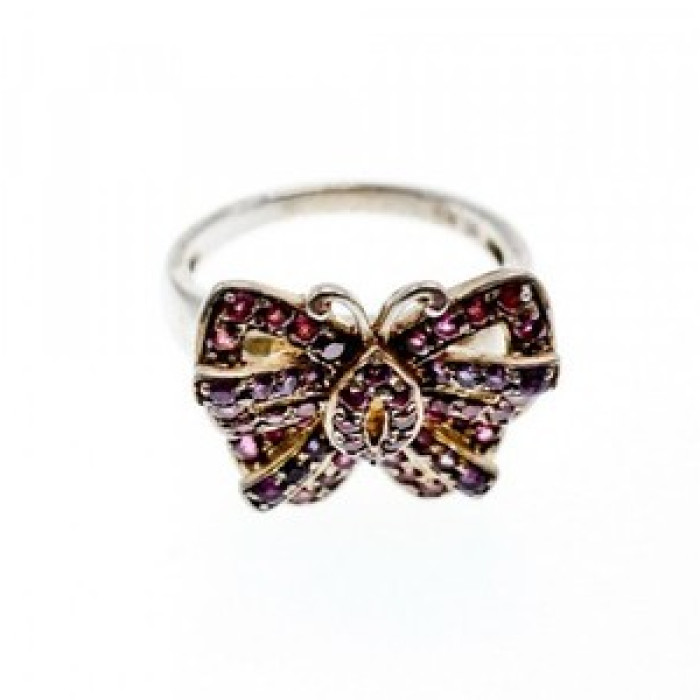 925 Sterling Silver Iolite & Pink Topaz 