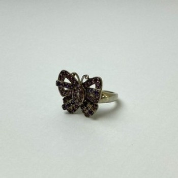 925 Sterling Silver Iolite & Pink Topaz 