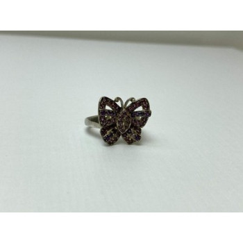 925 Sterling Silver Iolite & Pink Topaz 