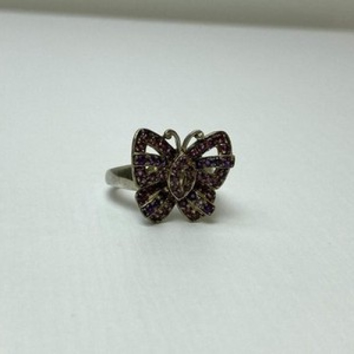 925 Sterling Silver Iolite & Pink Topaz 