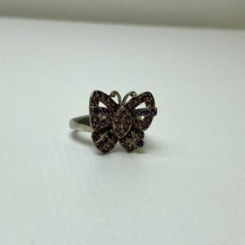 925 Sterling Silver Iolite & Pink Topaz 