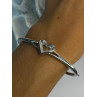 925 Sterling Silver NDI Diamond Heart Bracelet