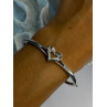 925 Sterling Silver NDI Diamond Heart Bracelet