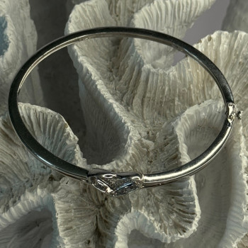 925 Sterling Silver NDI Diamond Heart Bracelet