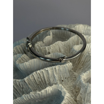 925 Sterling Silver NDI Diamond Heart Bracelet