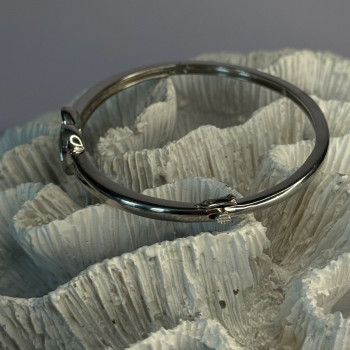 925 Sterling Silver NDI Diamond Heart Bracelet