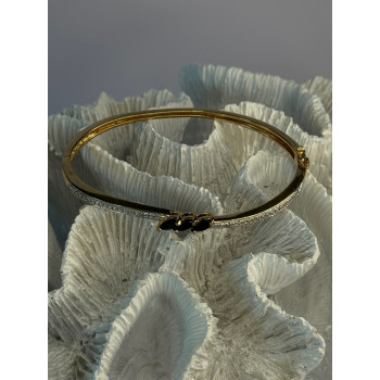 925 Sterling Silver Gold Plated Sapphire Bracelet