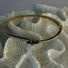 925 Sterling Silver Gold Plated Sapphire Bracelet