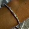 925 Sterling Silver Gold Plated Topaz Citrine Peridot Bracelet