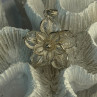 925 Sterling Silver Flower Pendant Length 1.50 Inch