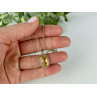 925 STERLING SILVER GOLD PLATED CITRINE CHAIN WITH PENDANT ITALY