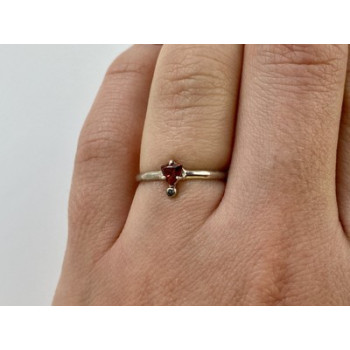 925 Sterling Silver Spinel & Garnet Ring Size 6.5