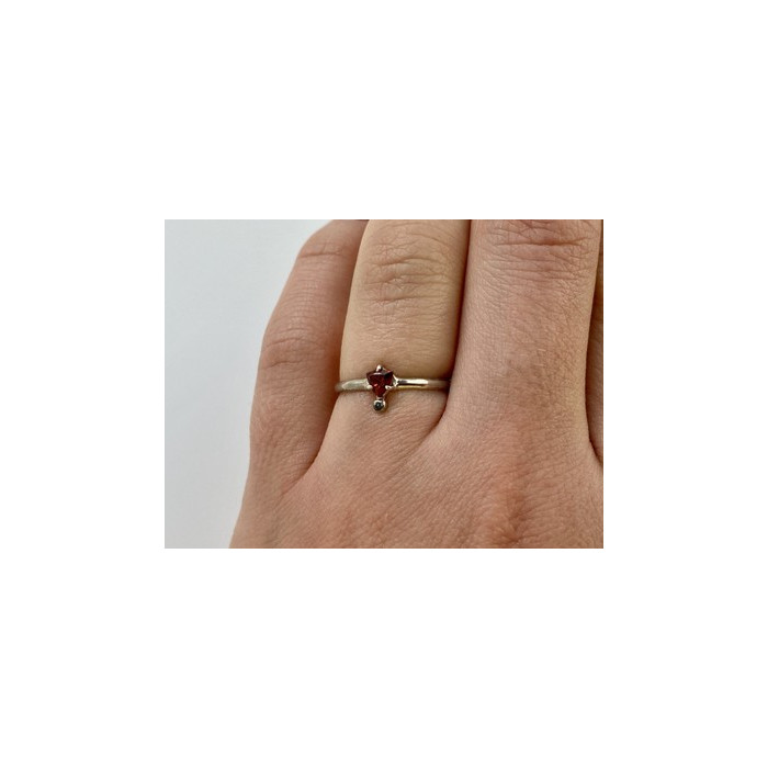 925 Sterling Silver Spinel & Garnet Ring Size 6.5