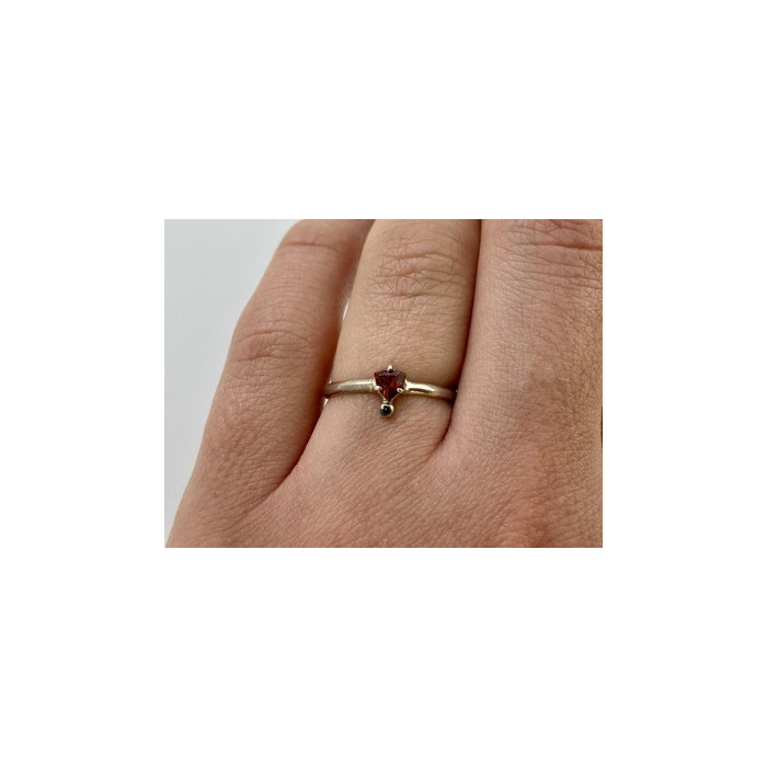 925 Sterling Silver Spinel & Garnet Ring Size 6.5