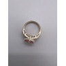 925 Sterling Silver & Pink CZ Ring Size 5.5