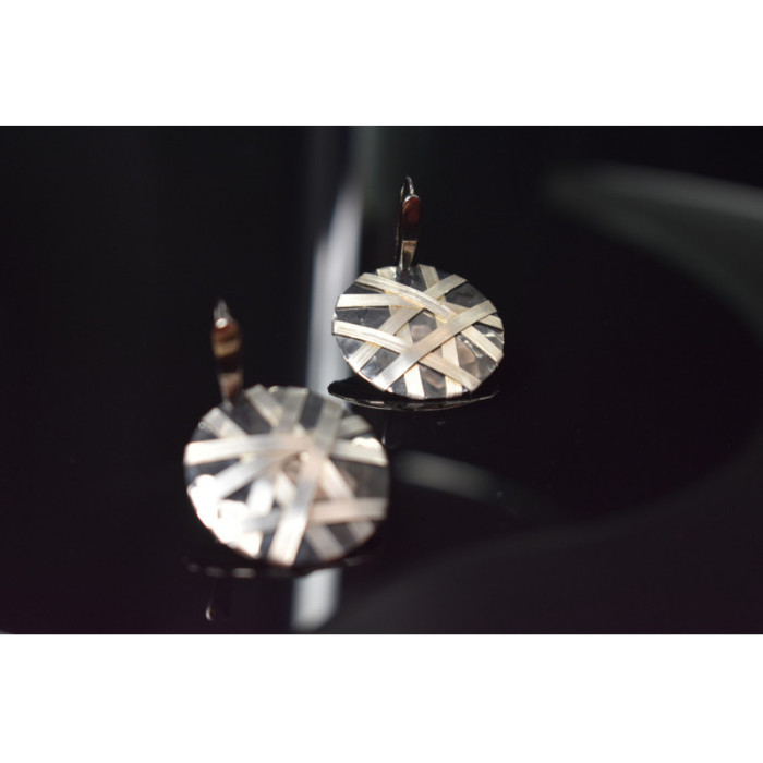 MILOR 925 STERLING SILVER EARRINGS ITALY