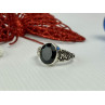 925 Sterling Silver Black Onyx Ring Size 11.75