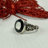 925 Sterling Silver Black Onyx Ring Size 11.75
