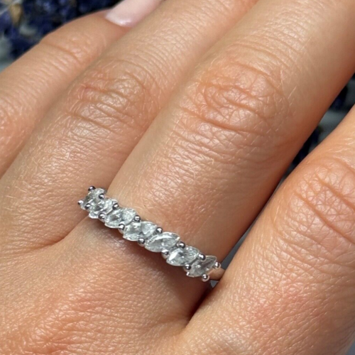 925 Sterling Silver CZ Ring Size 8.5