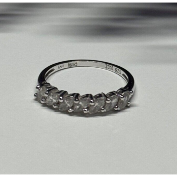 925 Sterling Silver CZ Ring Size 8.5