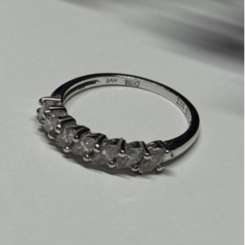 925 Sterling Silver CZ Ring Size 8.5