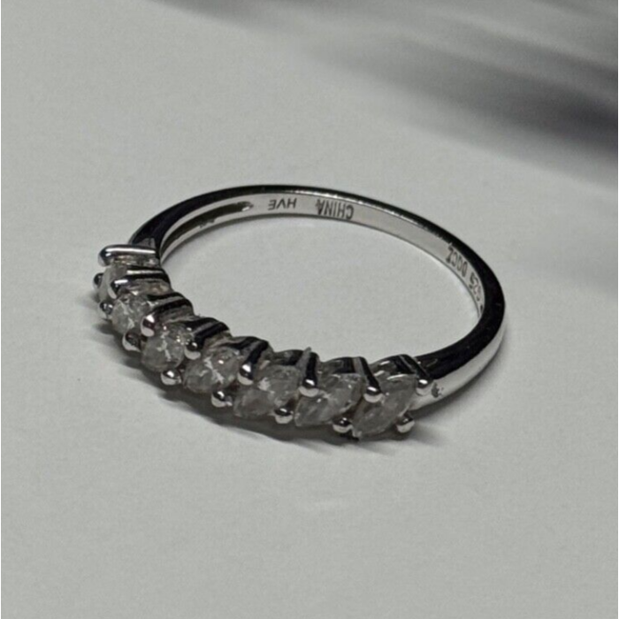 925 Sterling Silver CZ Ring Size 8.5