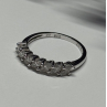 925 Sterling Silver CZ Ring Size 8.5