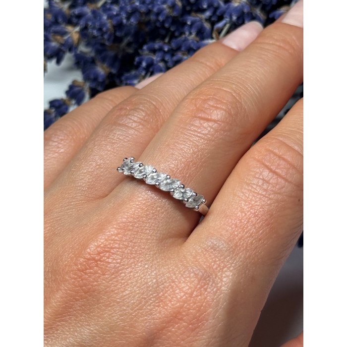 925 Sterling Silver CZ Ring Size 8.5